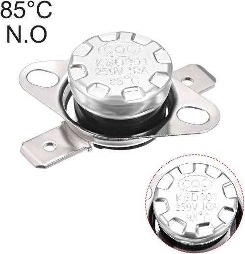 KSD301 Thermostat 85°C 185°F 10A Normally Open N.O Adjustable Snap