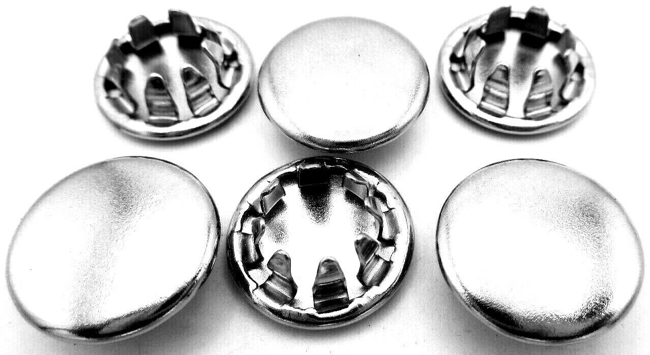 7/16″ Hole Fit Cap Round Nickel Plated Steel Cap Plug For 7/16″ Hole All Weather