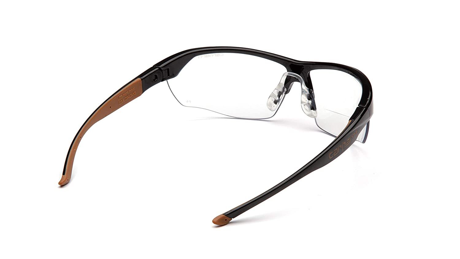 Carhartt Braswell Anti-Fog Half Frame Ratcheting Temple Safety Bi-Focal Readers