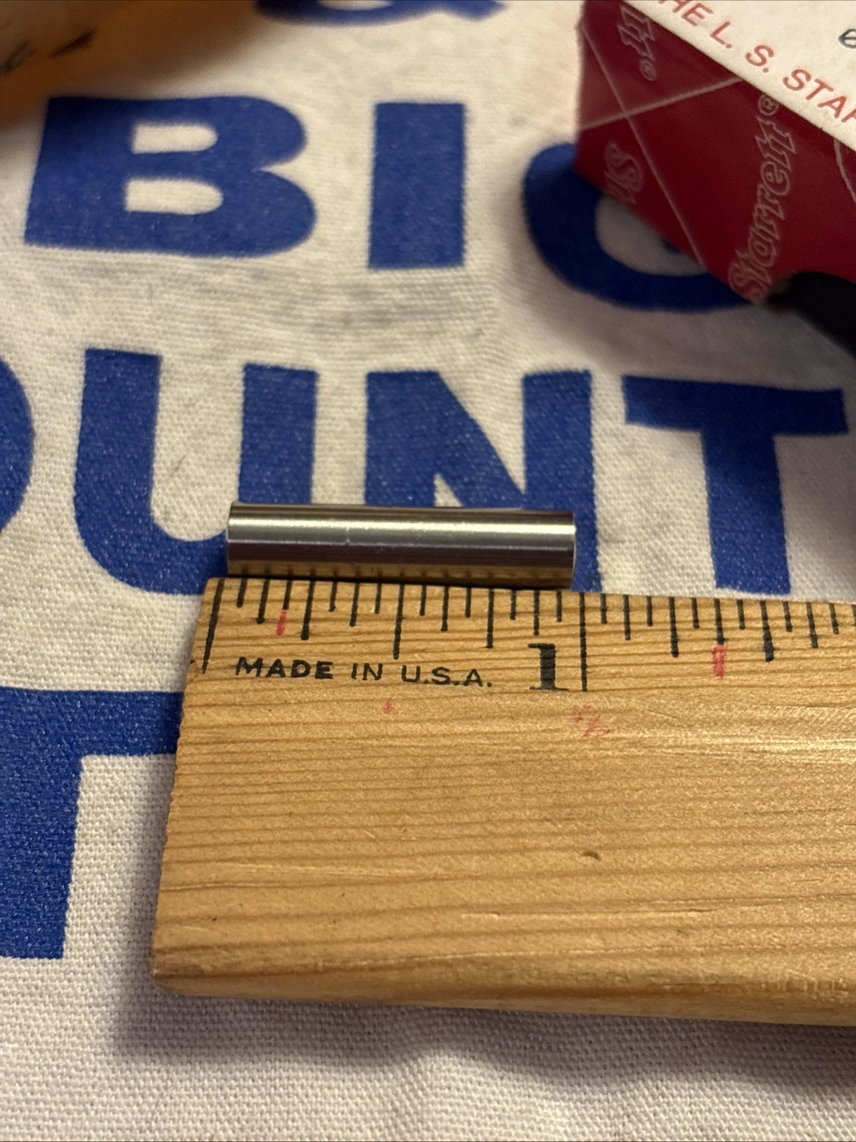 L.S. Starrett USA End Measuring Rod w/o Rub 1″ long in Box 234B-1