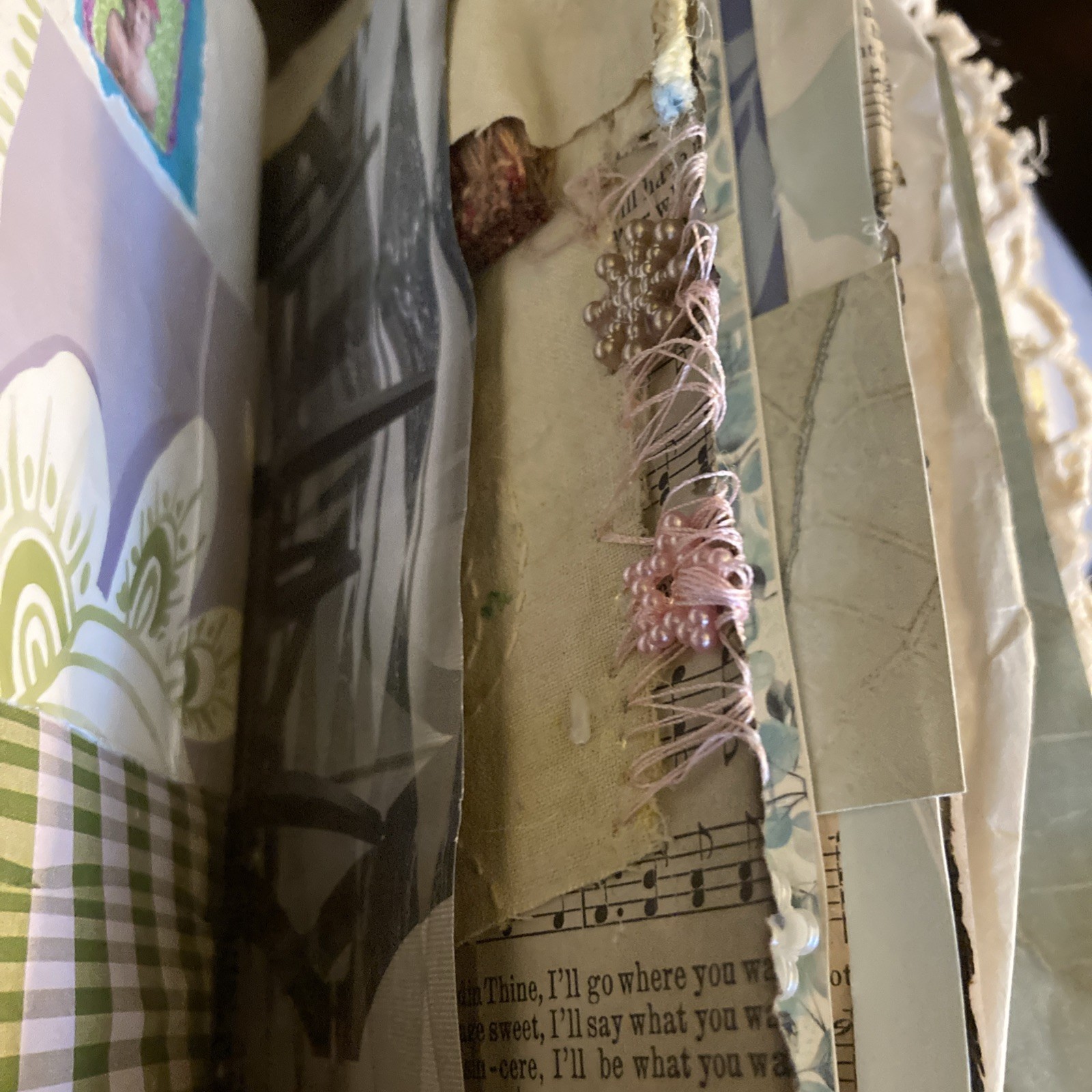 Junk Journal, Grungy, Blooming Table, Coffee Stain