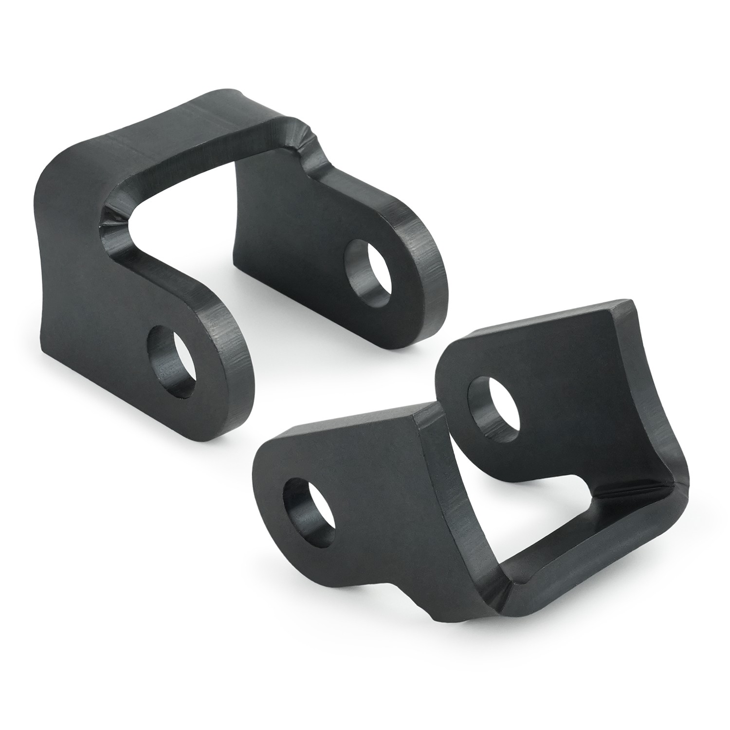 Set of 2 Shock Mount Brackets – 6mm Steel, 1/2″ Bolt Hole, Fits 1.75″–3″ Tube