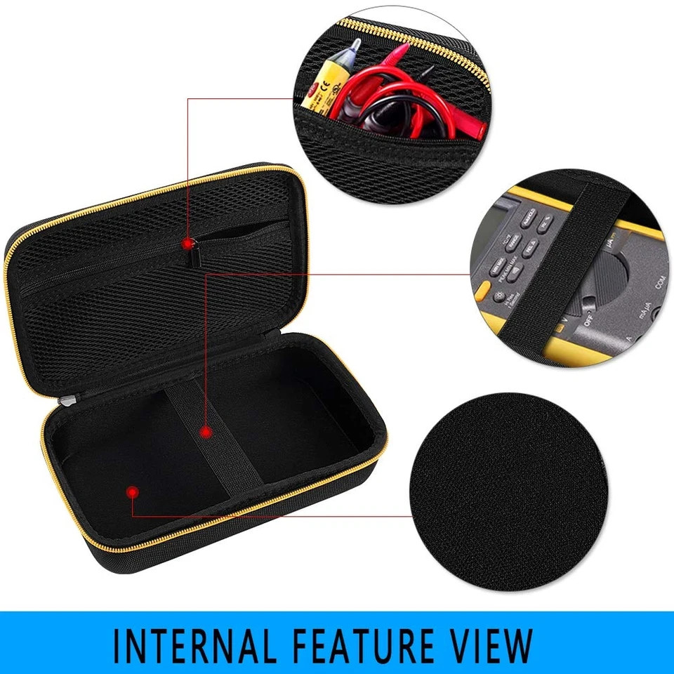 Hard Carrying Case for Fluke 87-V/ 87V Max/ 88V/ 15B+/ 17B+ and More Digital Mul