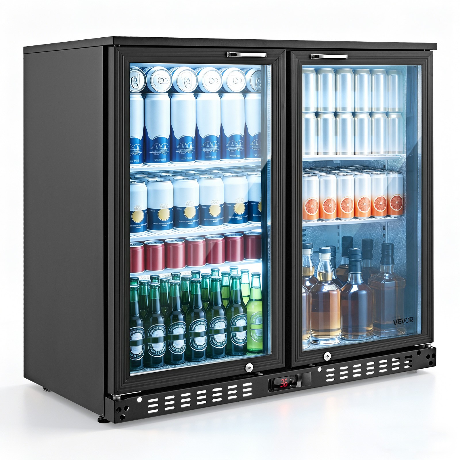 VEVOR 7.4 Cu.Ft Back Bar Cooler Commercial Beverage Refrigerator Under Counter