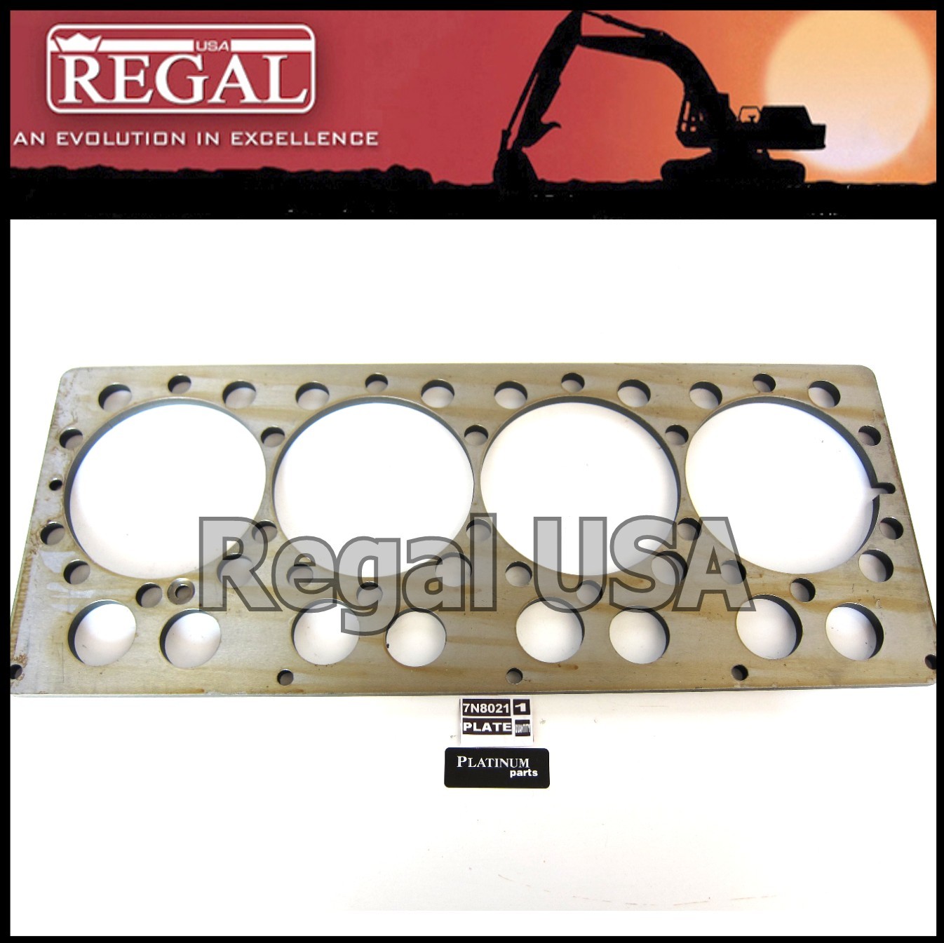 7N8021 Plate Block for Caterpillar 215, 225, 936, 950B, 1W1407, 1W1408, 3747497
