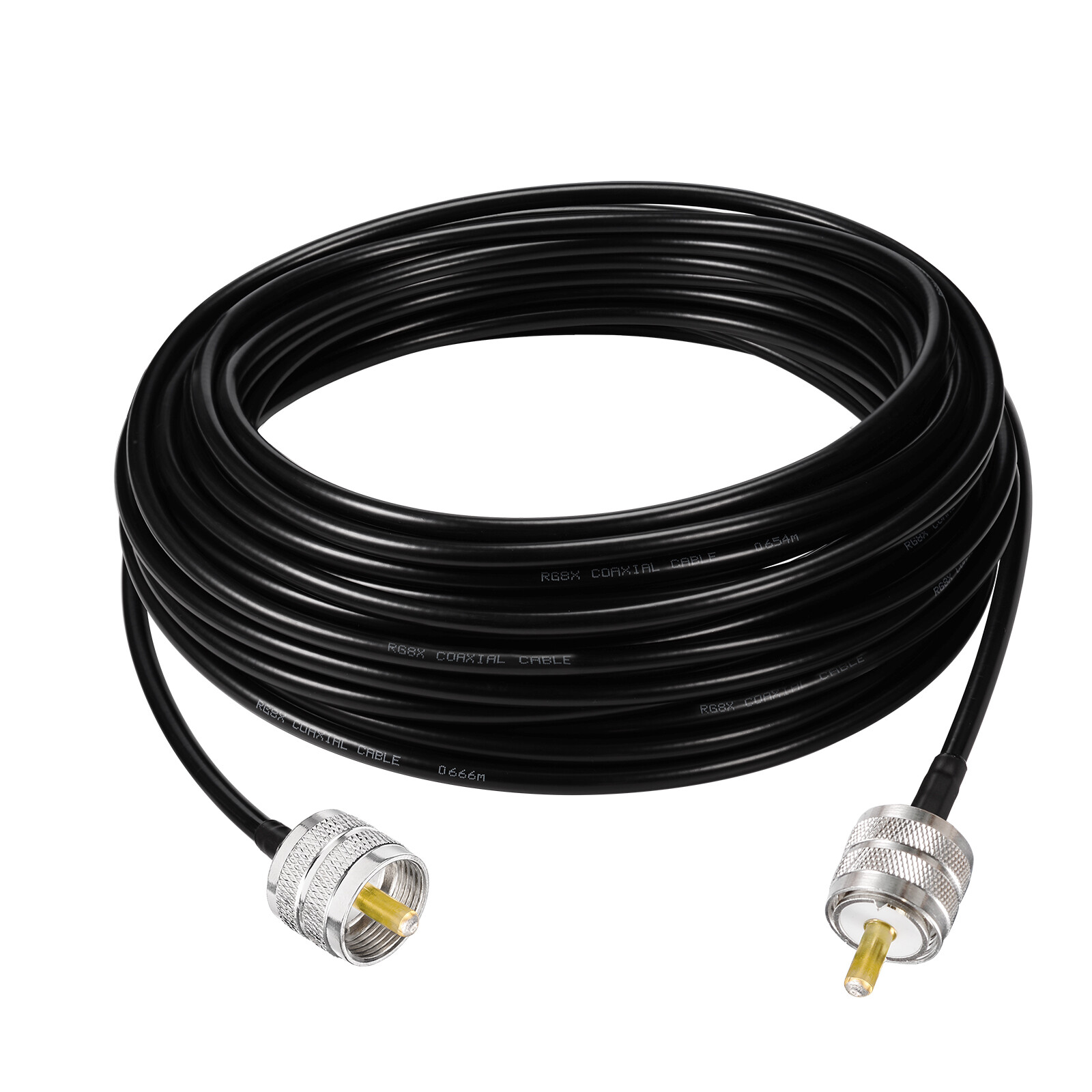 RG-8X RG8X Coax Cable PL259 UHF Male Ham Radio Low Loss for SWR Meter,CB Antenna