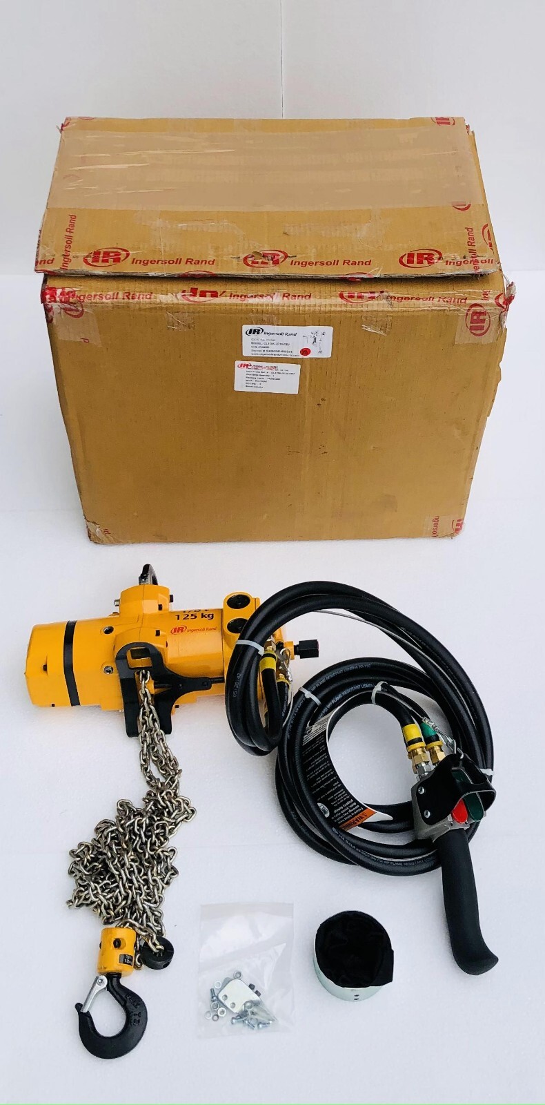 Ingersoll Rand CL125K-2C10-C6U Pneumatic Air Chain Hoist 1/8 Ton 125 Kgs 10 Ft.