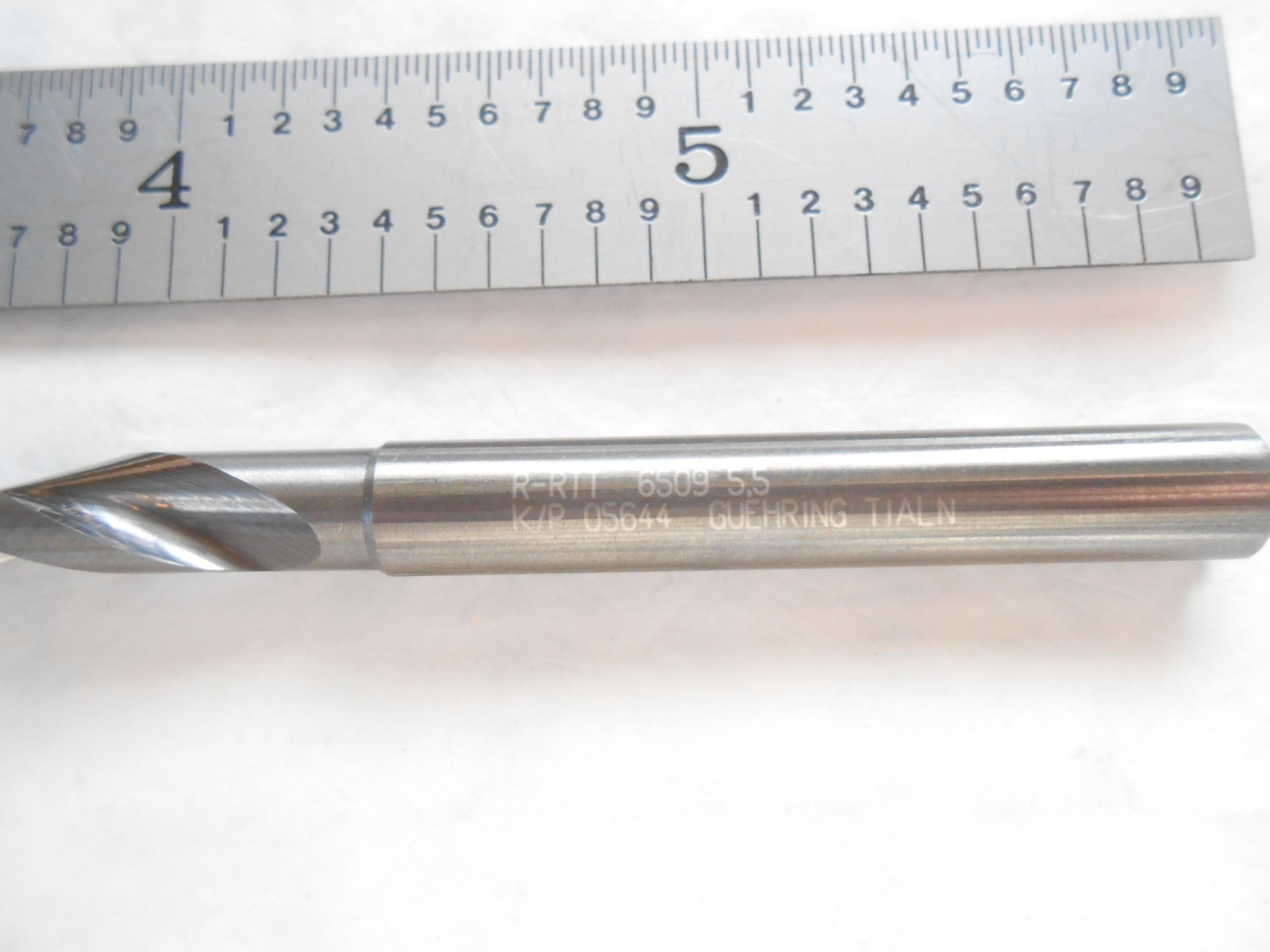 NEW GUHRING SOLID CARBIDE 15XD H.P. DRILL 5.50MM CUT DIA. X 110MM FL X 150MM OAL