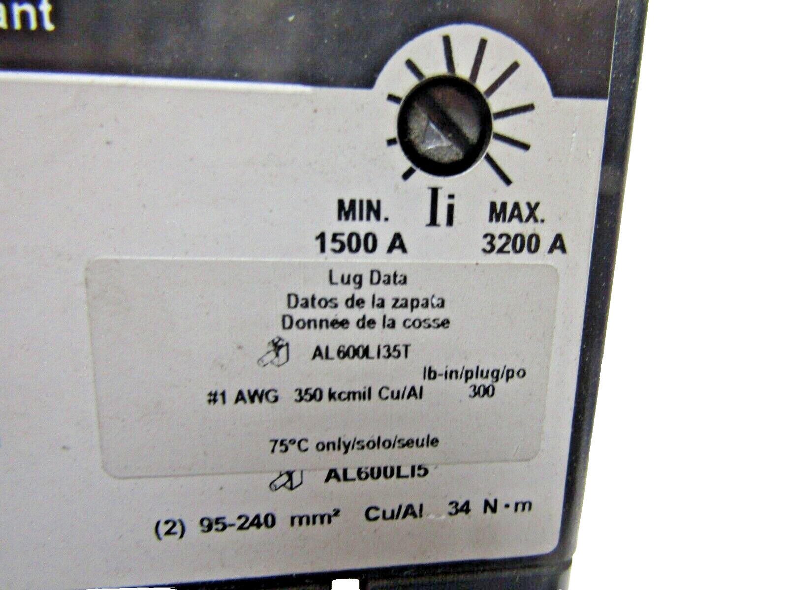 ✌ NEW SQUARE D LIL36300 I-LIMITER CIRCUIT BREAKER 3Ø 600V 300 AMP