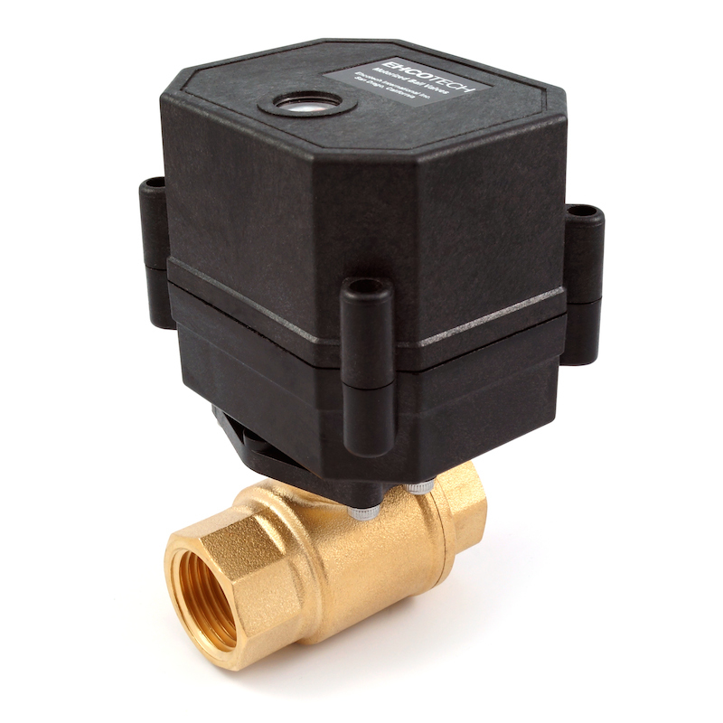 3/8″ Motorized Ball Valve N/C 110/115/120/240 VAC 2-wire Normally Closed Brass