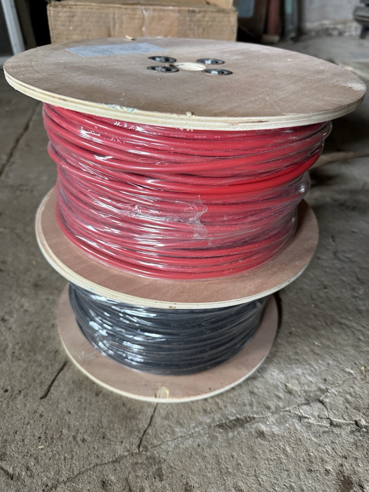 Lot of PV Wire 10AWG 600V, 1700’ of 103 strand Copper Direct bury, Solar PV Wire