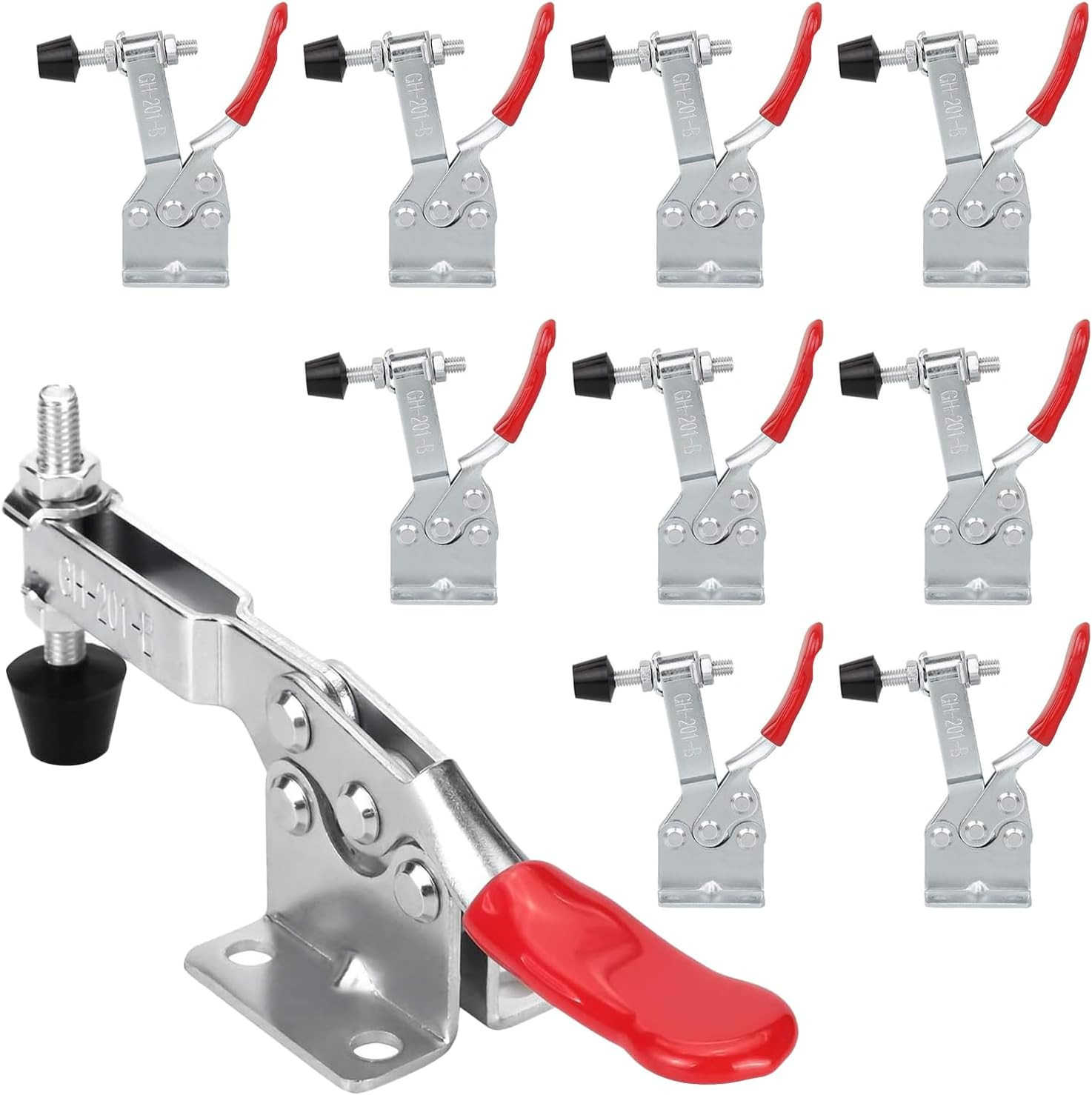 4 Pack Toggle Clamps, Hold down Clamp 220Lbs Holding Capacity Quick Release Hori