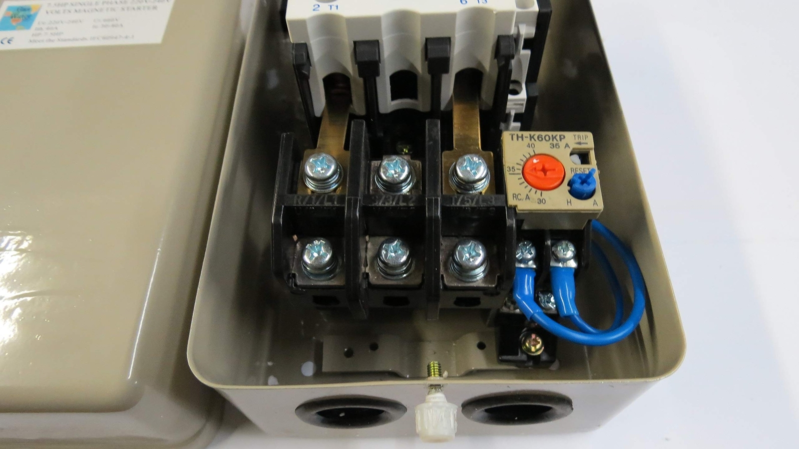 Magnetic Motor Starter Control Single Phase 7.5 HP 220/240V 30-40A