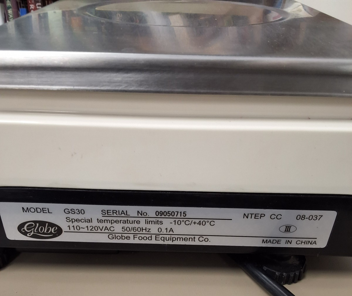 Globe GS30 Price Computing Scale 30lb x 0.01lb – NTEP Legal for Trade – Dual LCD