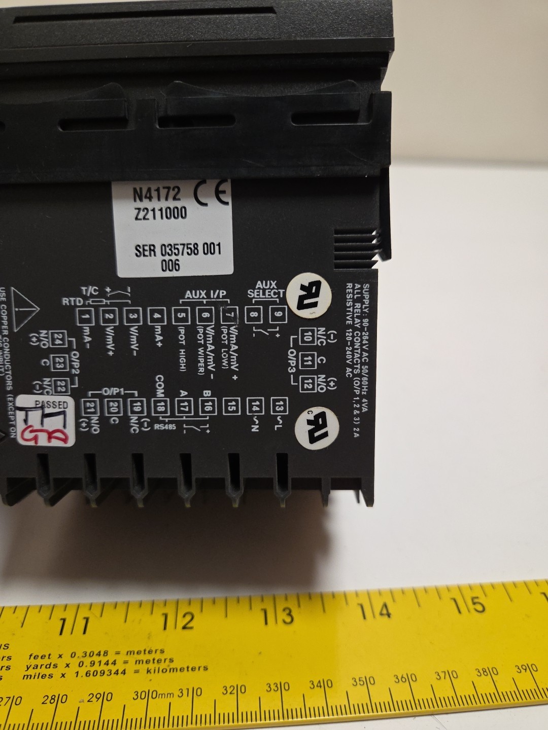 Partlow 1407/ 14071100 Temperature ProcessController 1/4 DIN Panel Mount