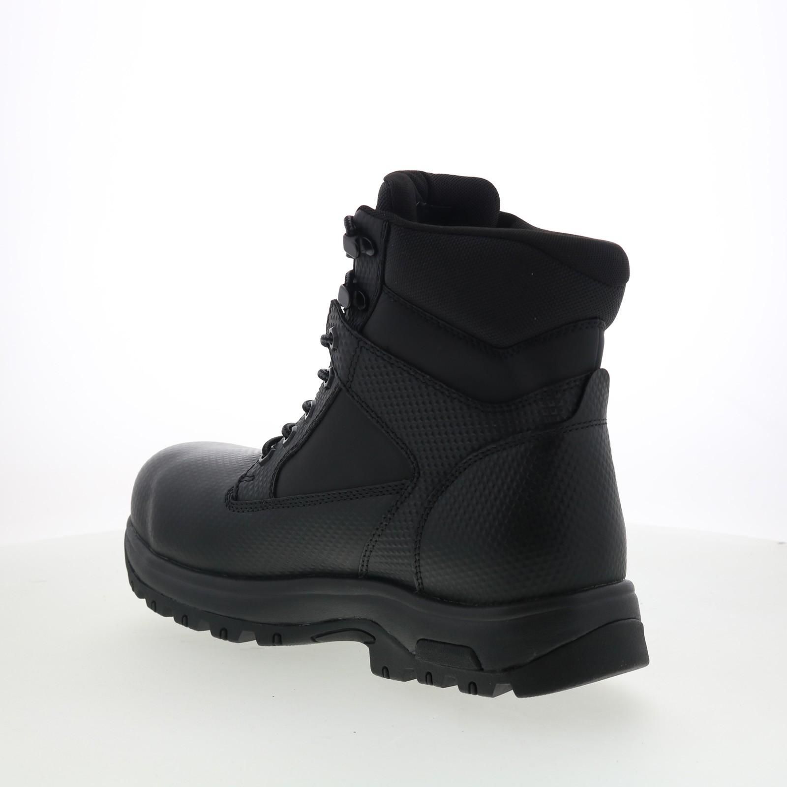 Dunham 8000 Works WP Safety 6″ Plain Toe Boot Mens Black Work Boots