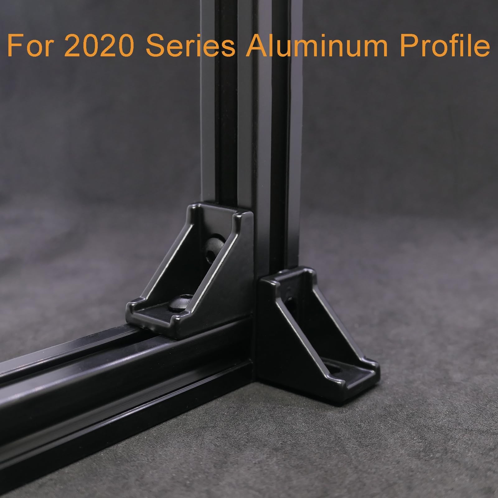 20 Sets Black 2020 Series Aluminum Profile Connector Corner Brackets New