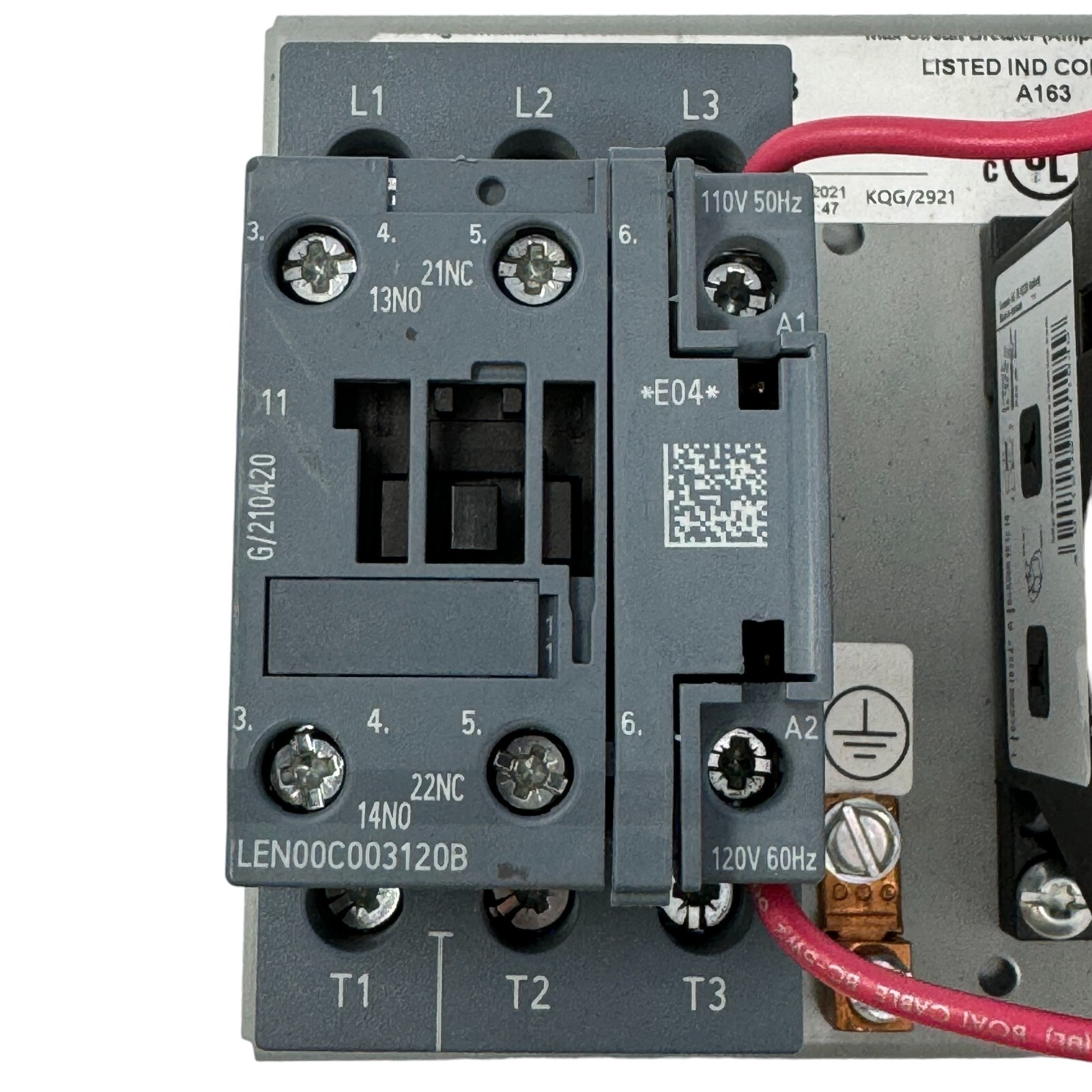 Siemens LEN00C006120B Lighting Contactor 6 Poles 60A 3 Phase 600V Germany