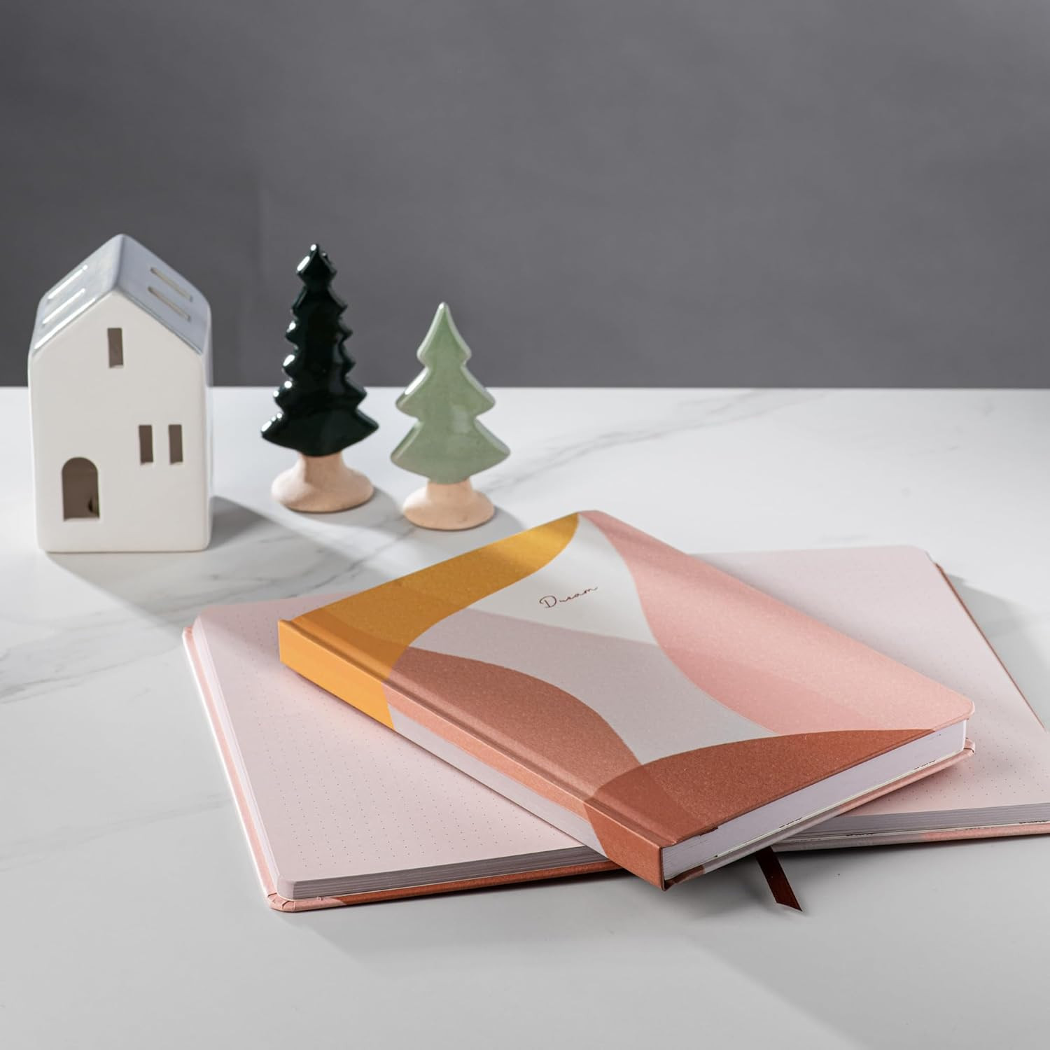 Hardcover Dotted Journal Notebook, Medium A5 (5.8 X 8.3 Inches), 192 Pages, Thic