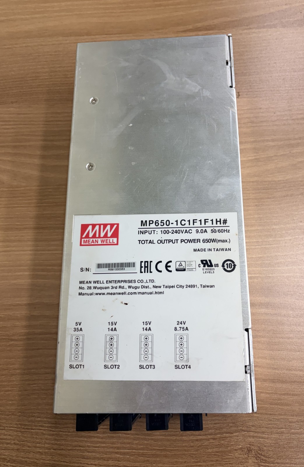 MEAN WELL MP650-1C1F1F1Ｈ MODULAR POWER SUPPLY (C)