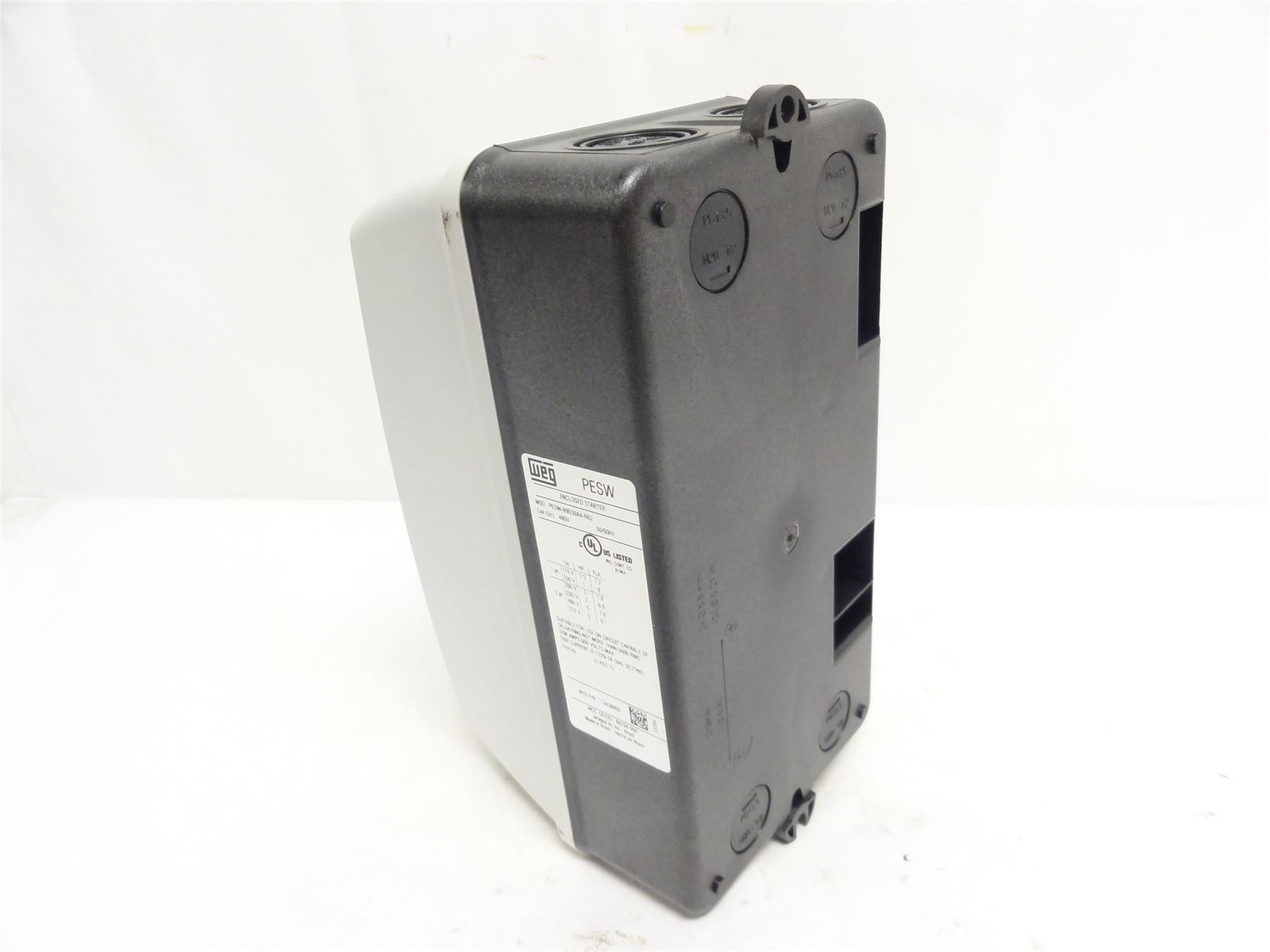 253710 New-No Box; WEG PESW-B9D39AX-R62 Enclosed Starter 115V 1ph; 230/460V 3Ph