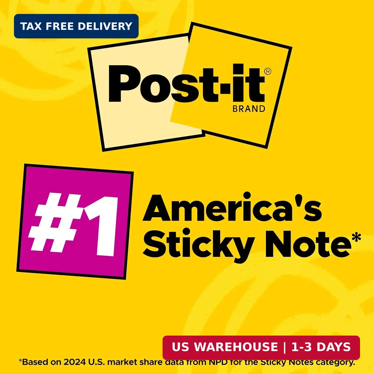 Post-it Super Sticky Notes, 15 Sticky Notes Pads, 3 x 3 in., School Supplies and