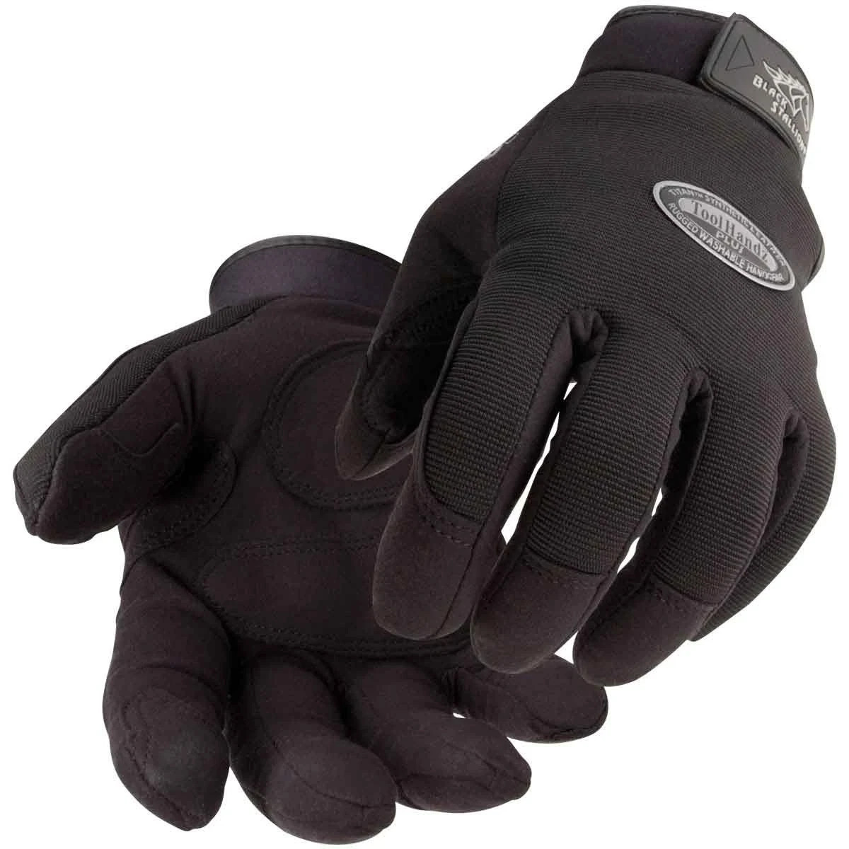 Black Stallion 99PLUS-BLK ToolHandz Plus Original Mechanics Gloves Black, Medium