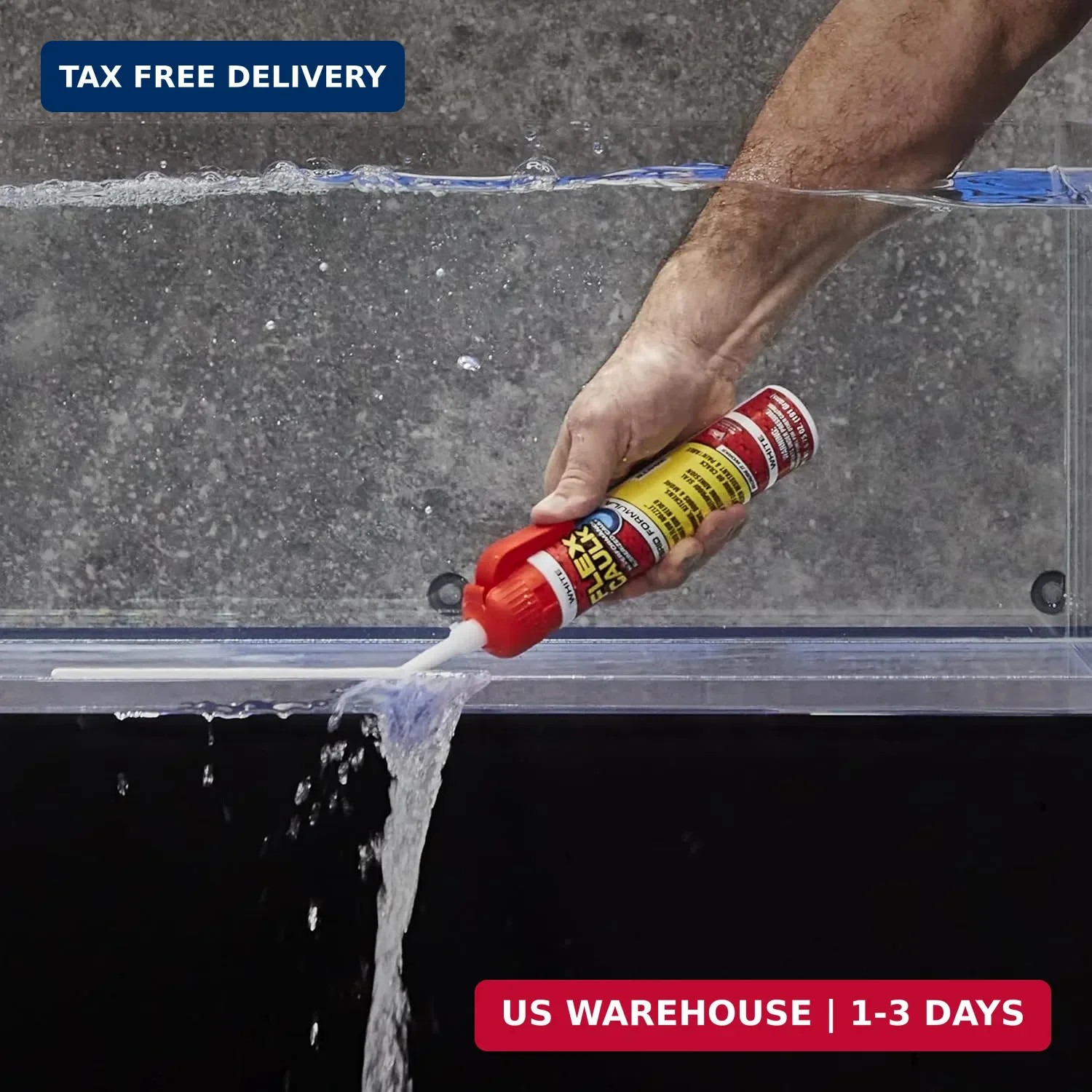 Flex Caulk, Waterproof & Weatherproof Hybrid Polymer Sealant, Strong, Paintable,