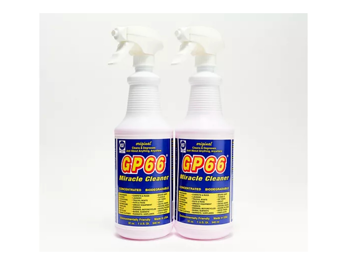 GP66 Set of 2 32oz Foam Miracle Cleaner & Degreaser