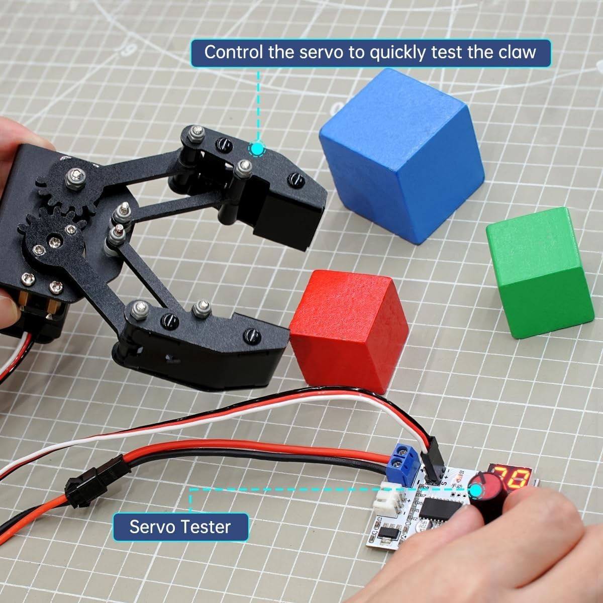 Mechanical Claw Robot Gripper Grabber Pickup Robot DIY, BigClaw Without Servo