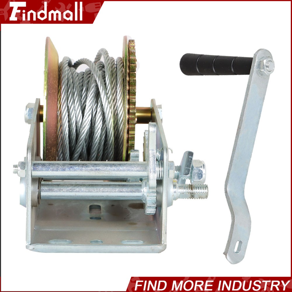 Findmall 3500-lbs Hand Winch For Trailer Winch Durable Hand Crank With Cable