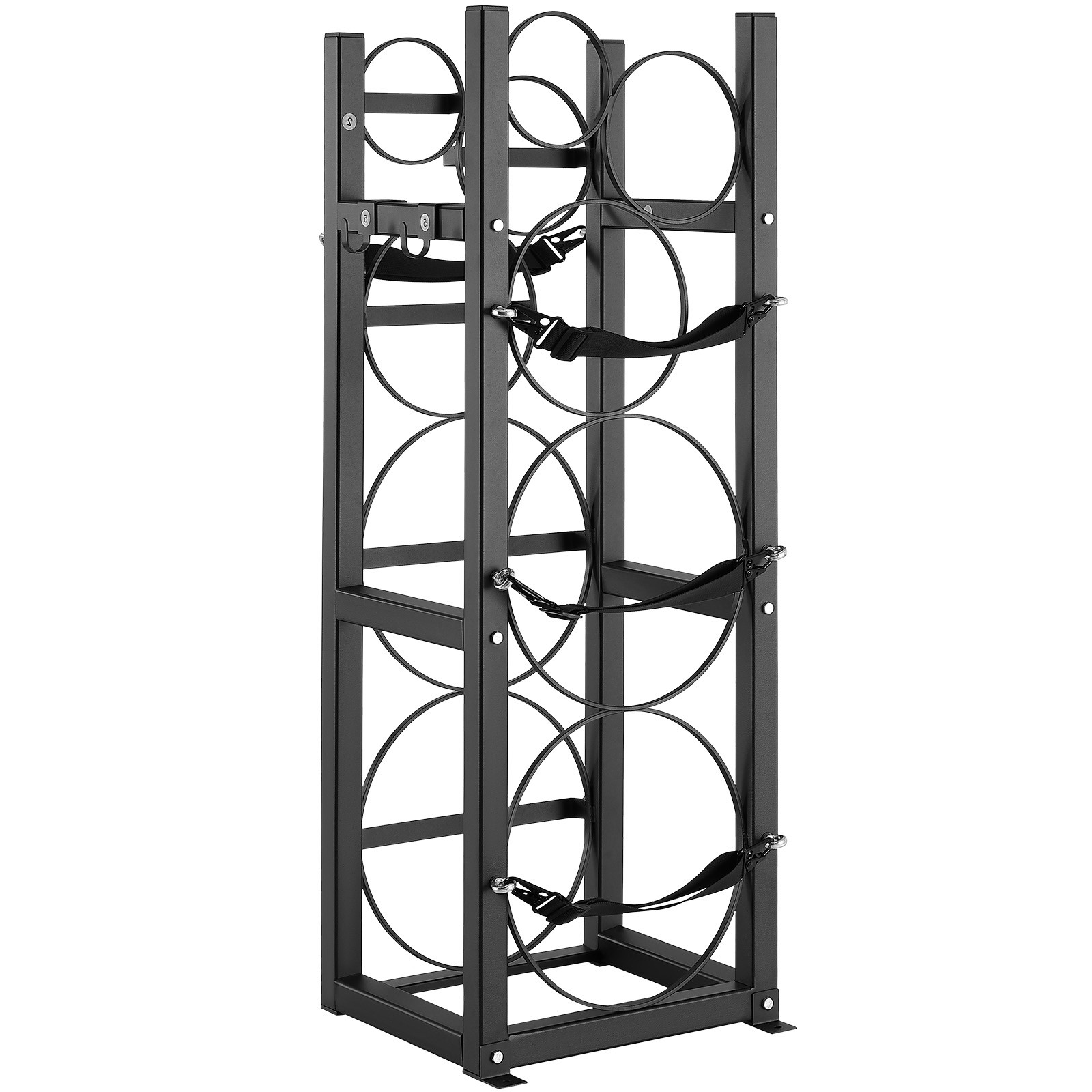 VEVOR Refrigerant Tank Rack 2 x 30lbs and 3 Small Tanks Cylinder Tank Rack