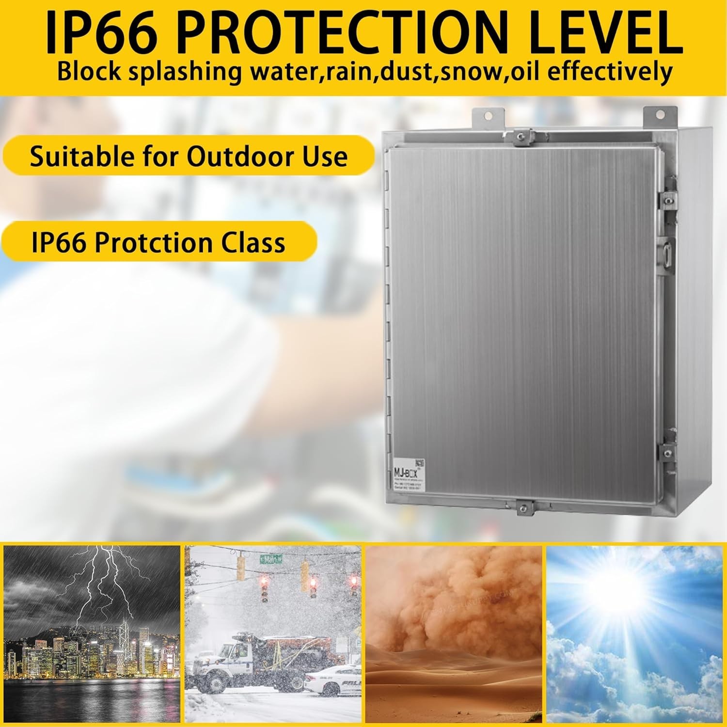 22″x22″x8″ Explosion-Proof Electrical Box Made of 304 Stainless Steel, IP66