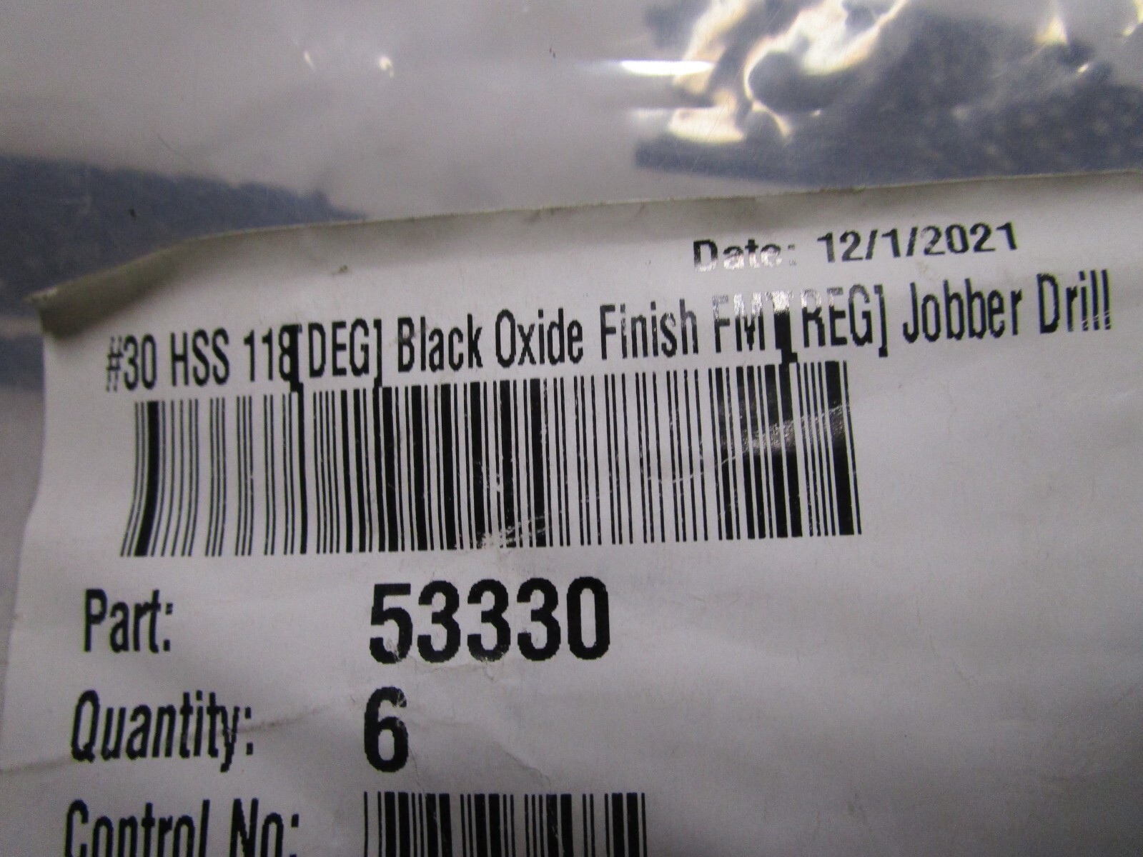 #30 HSS 118° Black Oxide Finish FMT® Jobber Drill QTY 16