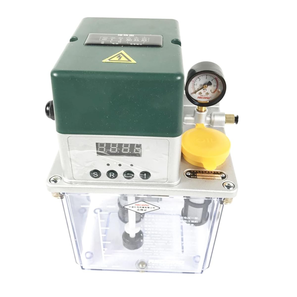 INTBUYING 110V Automatic Lubricating Oil Pump with Pressuracity
