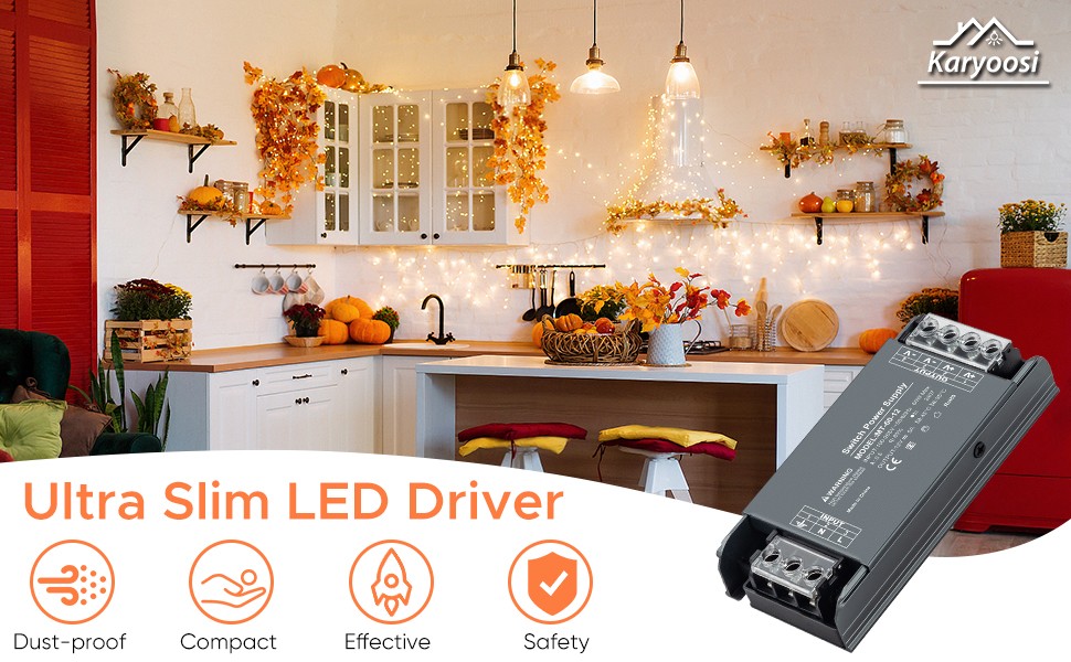 12V 24V 100W-400W LED Driver Power Supply Transformer AC 110V to DC 12V LED Lamp