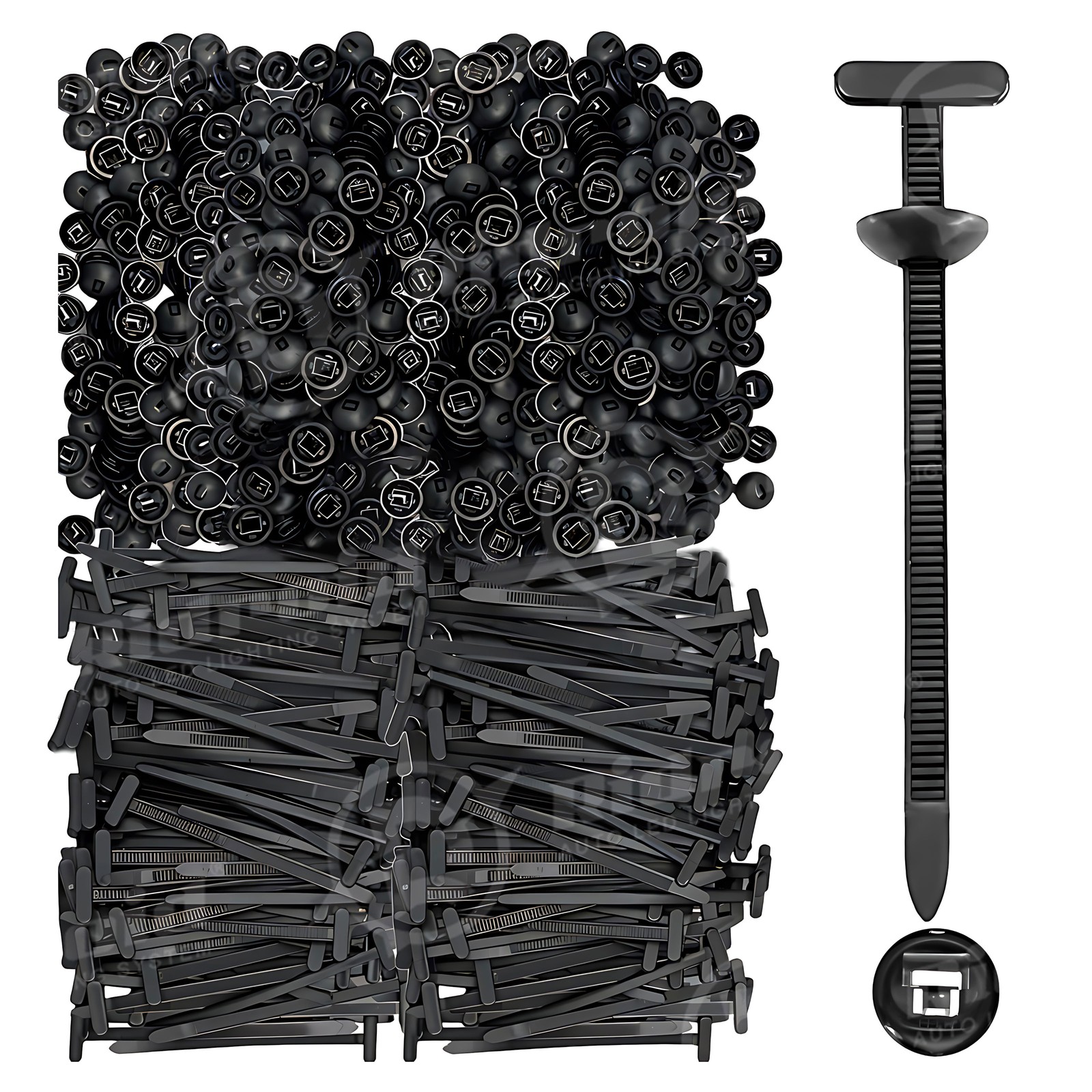 50-500pcs Nylon Universal Cable Tie Buckle Heavy Duty Self-Locking Free Shipping