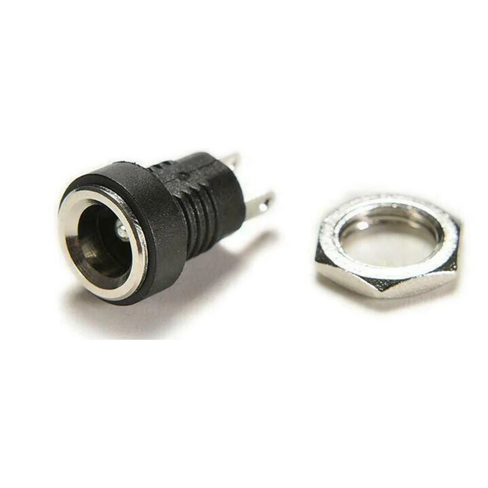 5 Pair DC 12V Male Female Socket Panel Mount Barrels Jack Plug Power Connector F