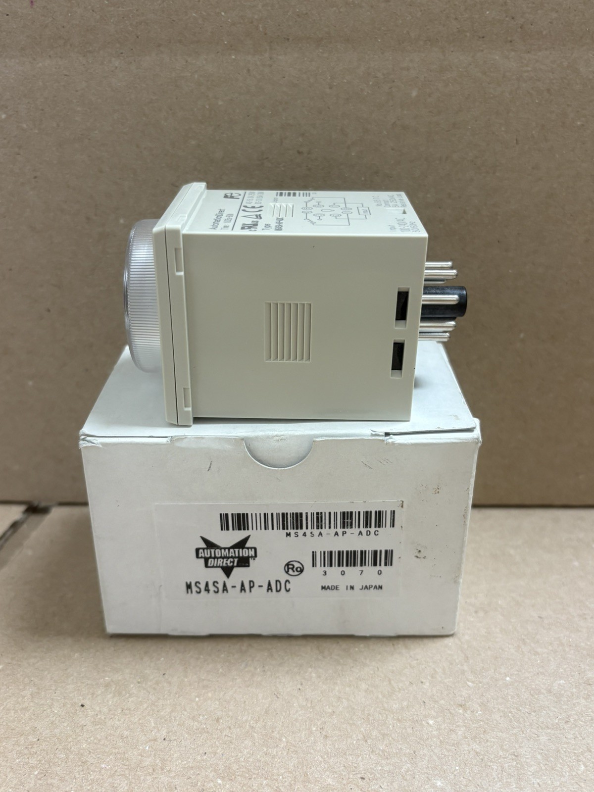 MS4SA-AP-ADC On-delay timer w/ selectable timing range from 0.05sec-60hrs