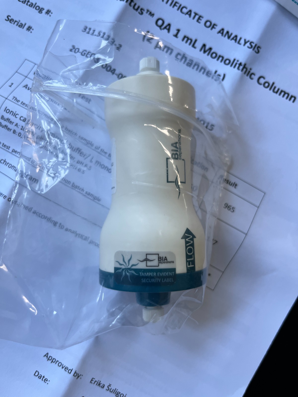 SARTORIUS/ BIA Separations CIMmultus QA 1 mL Monolithic Column (2 μm) 311.5113-2