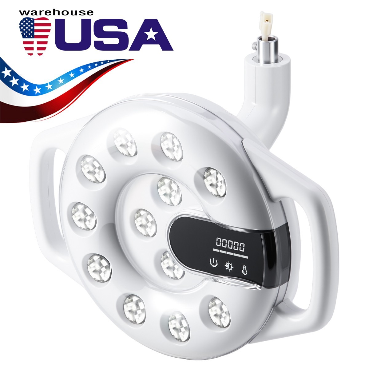 Lámpara Oral LED Dental con Doble Temperatura de Color 3000-5700K 90000 Lux