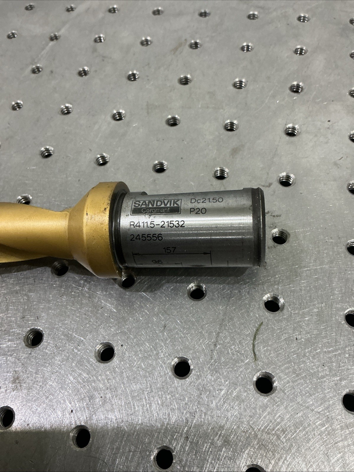 Sandvik DC21.5mm Braised Carbide Drill R411.5-21532 P20 25mm Shank