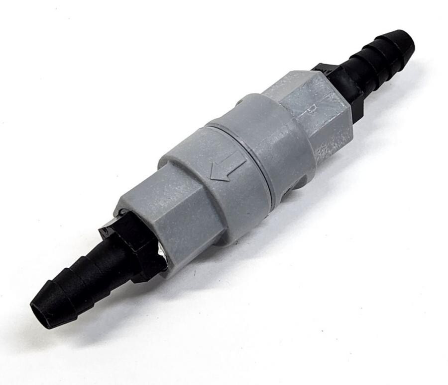 CDS CV-1101-B38, 3/8″ HOSE BARB SERVICEABLE CHECK VALVE 1 PSI FKM SEALS 1156