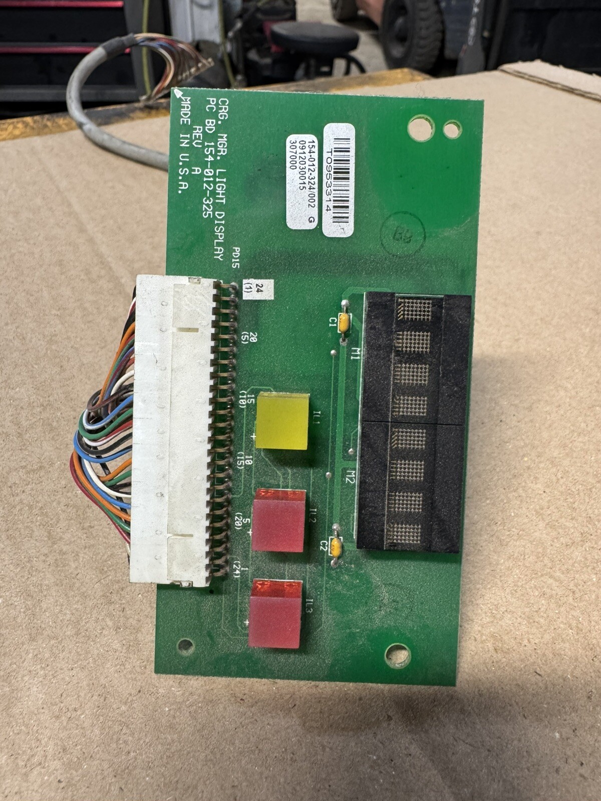 Raymond Forklift 154-012-324/002, CIRCUIT CARD OPERATORS DISPLAY (GOOD USED)