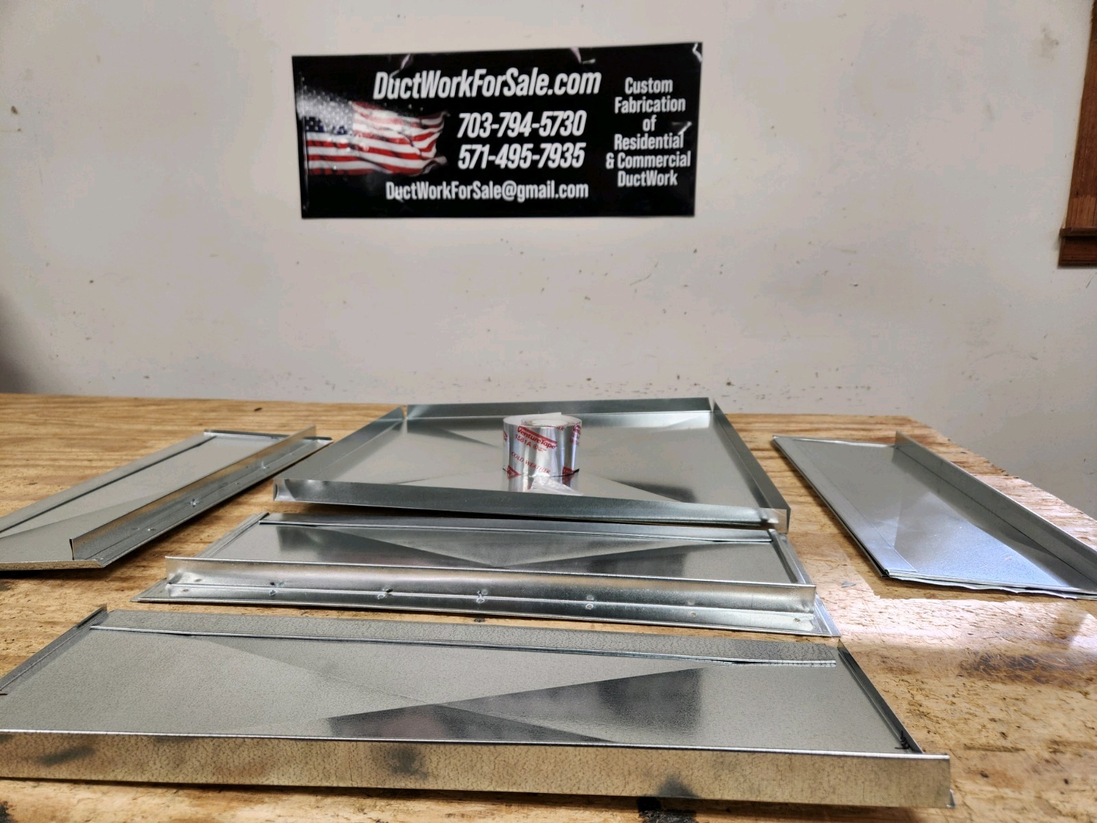 21″x21″x17″ tall furnace stand return air box duct hvac
