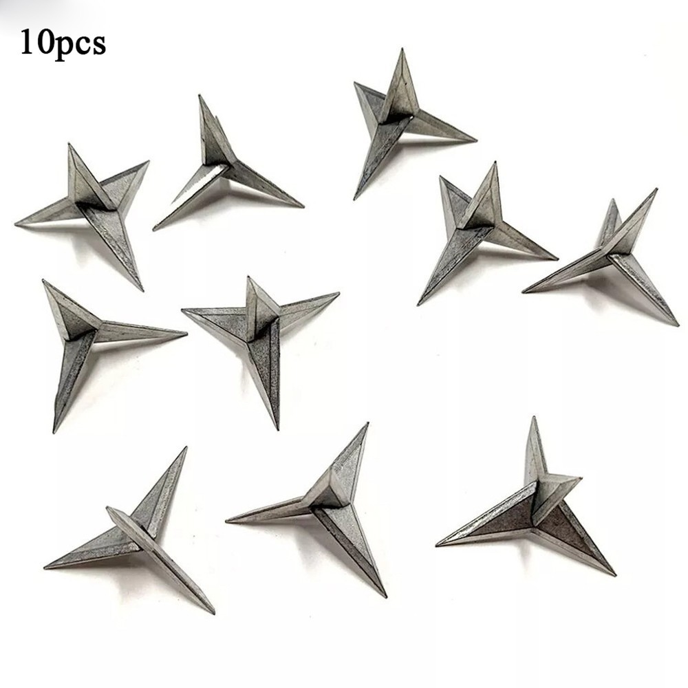 20/10xTire Puncture Spikes Heavy Portable Duty Carbon Steel Triangle Road Spikes