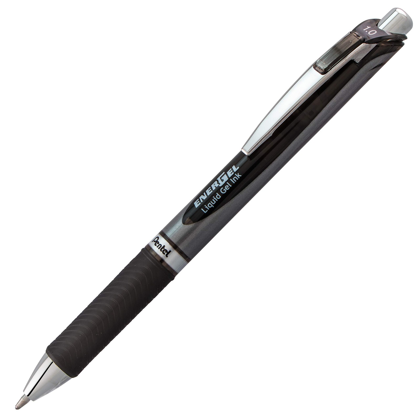 Pentel EnerGel RTX Retractable Liquid Gel Pen, 3 Count (Pack of 1), Black