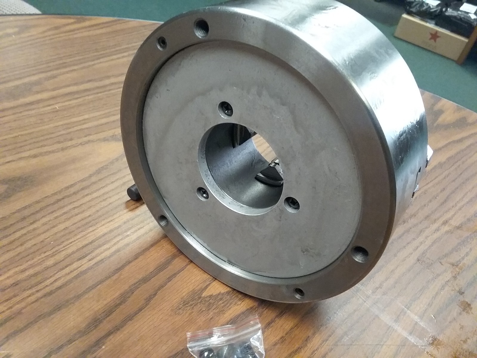8″ 4-Jaw Self-Centering Lathe Chuck top&bottom jaws-0.003″ TIR #0804F0-SF-new