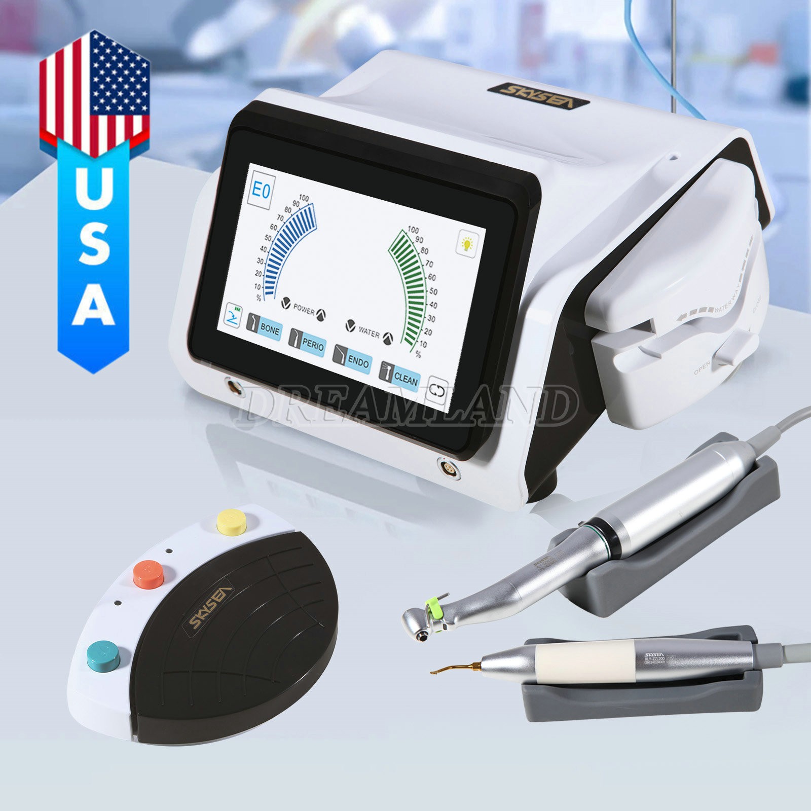 Dental Wireless LED Curing Light 1 Second Cure Lamp 4 Modes US