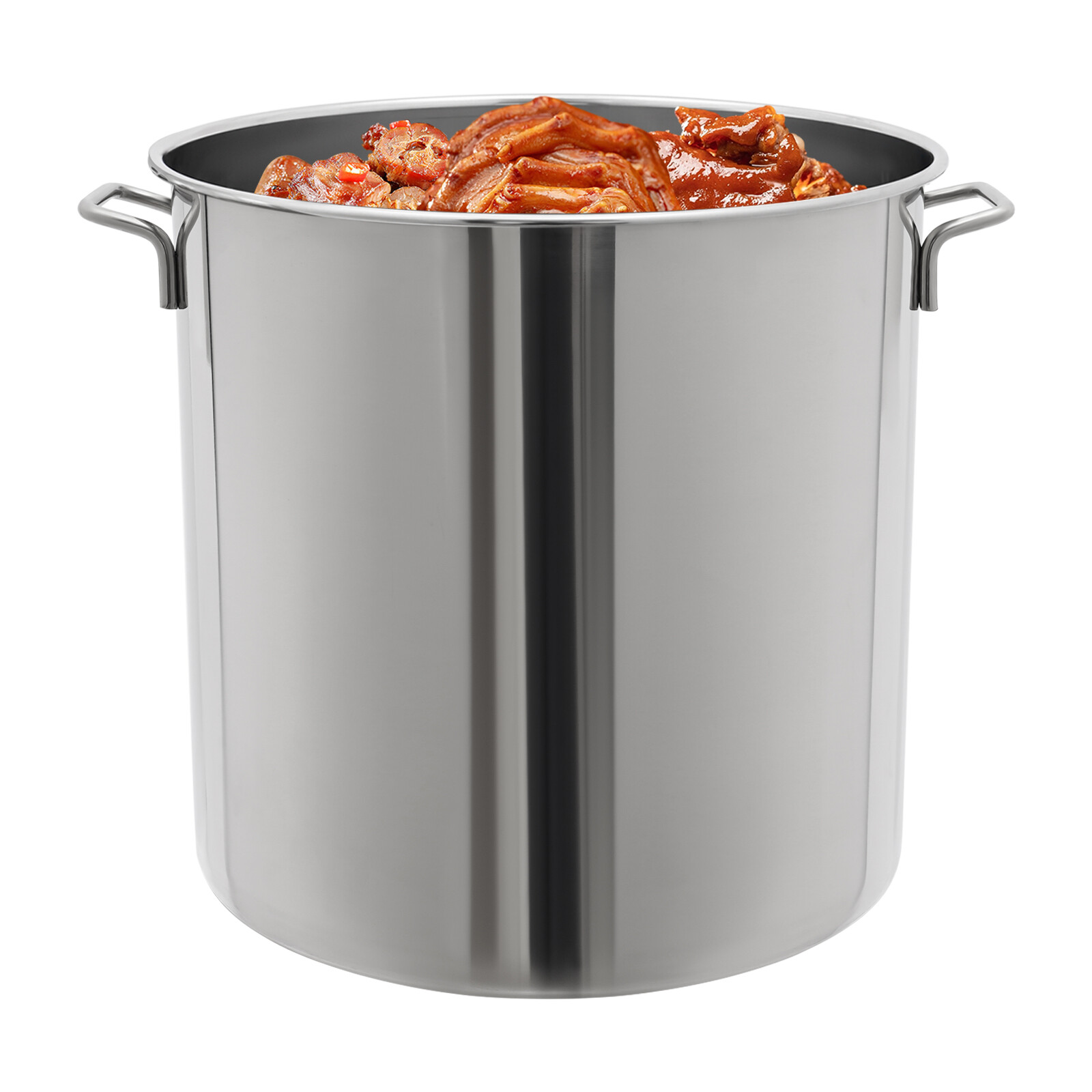 40L/42.27Qt Seafood Boil Pot Stainless Steel Shrimp Boil Stock Pot w/ Basket